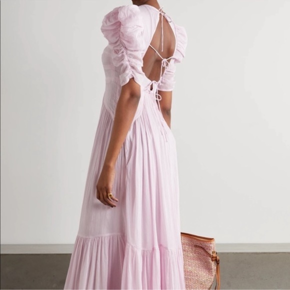 Isabel Marant Summer Dress Katici Light Pink NWT 36 Cotton/ Silk, Retail $1742 - Picture 2 of 10